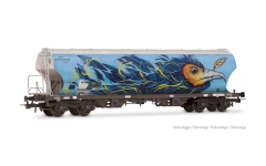 Rivarossi HR6691 - H0 - Getreidesilowagen Interfracht - Vogel-Graffiti, ERSA, Ep. VI